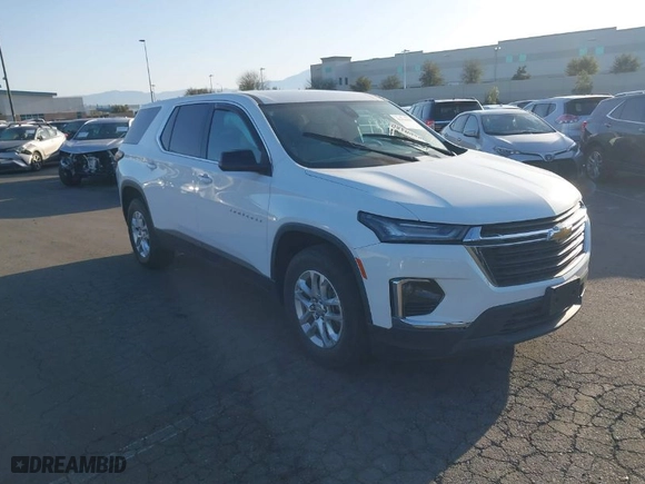 2022 Chevrolet Traverse LS with VIN 1GNERFKW4NJ104127, listed as a IAAI auction lot 41634489 with 47,538 mi miles. Bid and sale history available at carsss.com. Image 1.