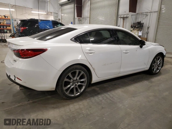 2014 Mazda 6 i Grand Touring with VIN JM1GJ1W65E1120536, listed as a Copart auction lot 51058525 with 85,850 mi miles and Salvage Title. Bid and sale history available at DreamBid. Image 3.