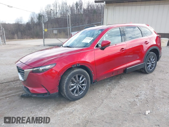 2021 Mazda CX-9 Touring with VIN JM3TCBCY8M0512104, listed as a IAAI auction lot 41579908 with 44,555 mi miles. Bid and sale history available at carsss.com. Image 2.