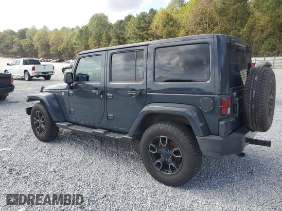 2017 Jeep Wrangler Unlimited Sahara with VIN 1C4BJWEG1HL653316, listed as a Copart auction lot 74277604 with 70,860 mi miles and Non repairable. Bid and sale history available at DreamBid. Image 2.