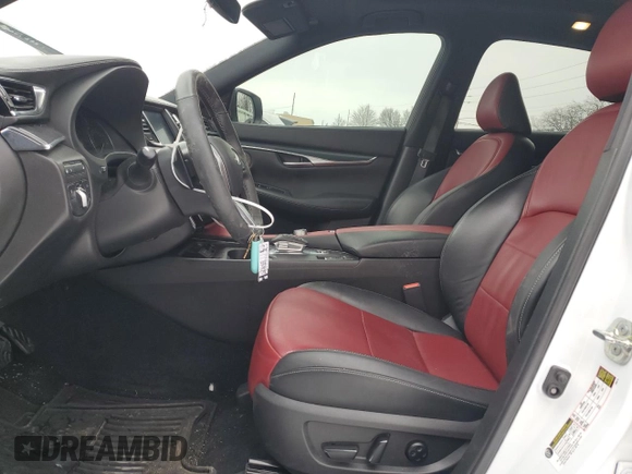 2023 Infiniti QX50 Sport with VIN 3PCAJ5FB0PF111649, listed as a Copart auction lot 87419134 with 21,612 mi miles and Salvage Title. Bid and sale history available at DreamBid. Image 7.
