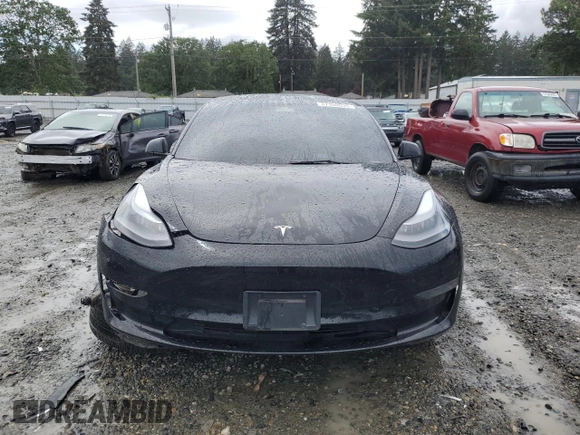 2023 Tesla Model 3 with VIN 5YJ3E1EA2PF457667, listed as a Copart auction lot 57360035 with 53,962 mi miles and Salvage title. Bid and sale history available at DreamBid. Image 5.