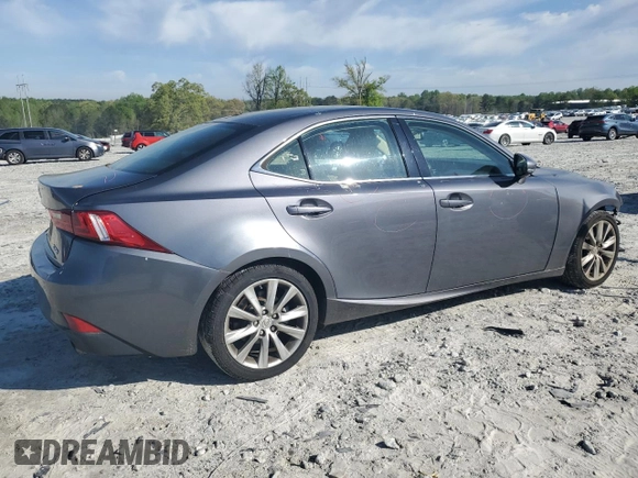 2015 Lexus IS with VIN JTHBF1D27F5079024, listed as a Copart auction lot 52171065 with 100,534 mi miles and Salvage Title. Bid and sale history available at carsss.com. Image 3.