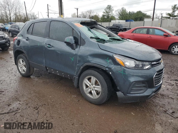 2021 Chevrolet Trax LS with VIN KL7CJNSB1MB347897, listed as a Copart auction lot 52775545 with 37,542 mi miles and Salvage Title. Bid and sale history available at carsss.com. Image 4.