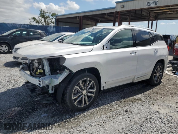 2020 GMC Terrain Denali with VIN 3GKALSEX9LL319471, listed as a Copart auction lot 59971555 with 8,777 mi miles and Salvage title. Bid and sale history available at DreamBid. Image 1.