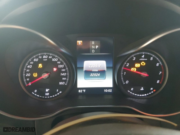 2019 Mercedes-Benz GLC with VIN WDC0G4JB6KV150875, listed as a Copart auction lot 51901365 with 32,524 mi miles and Salvage Title. Bid and sale history available at carsss.com. Image 9.