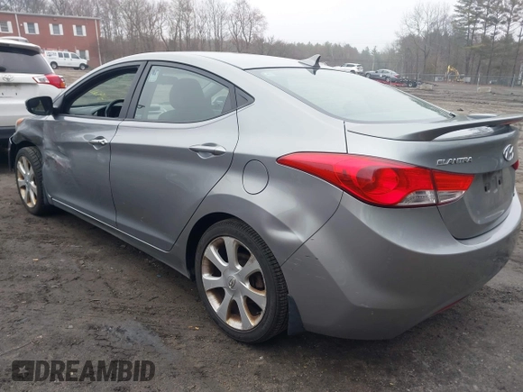 2013 Hyundai Elantra GLS with VIN KMHDH4AE2DU942170, listed as a IAAI auction lot 41921240 with 125,039 mi miles and . Bid and sale history available at DreamBid. Image 3.