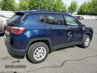2017 Jeep Compass Sport с VIN 3C4NJDAB0HT639665, выставлен на аукционе Copart как лот 61743885 с пробегом 36 004 миль миль и Списание • Salvage title. История ставок и продаж доступна на DreamBid. Изображение 3.