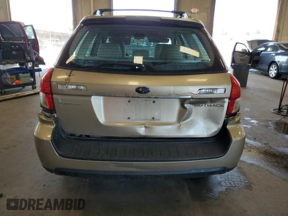 2008 Subaru Outback i with VIN 4S4BP61C387350818, listed as a Copart auction lot 61717085 with 122,273 mi miles and Salvage title. Bid and sale history available at DreamBid. Image 6.