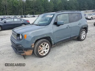 2018 Jeep Renegade Latitude with VIN ZACCJABB8JPH89685, listed as a Copart auction lot 59332595 with 60,730 mi miles and Salvage title. Bid and sale history available at DreamBid. Image 1.