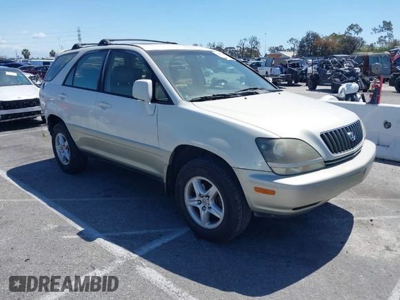 2000 Lexus RX 300 z VIN JT6GF10U1Y0069868, wystawiony jako IAAI lot #41919460 z przebiegiem 348 691 mil mil oraz . Historia ofert i sprzedaży dostępna na DreamBid. Obrazek 1.