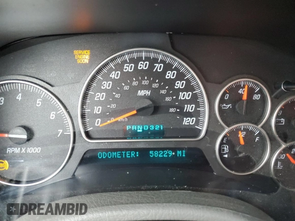 2003 GMC Envoy SLE with VIN 1GKDS13S232236886, listed as a Copart auction lot 43220545 with 58,229 mi miles and Salvage Title. Bid and sale history available at carsss.com. Image 9.