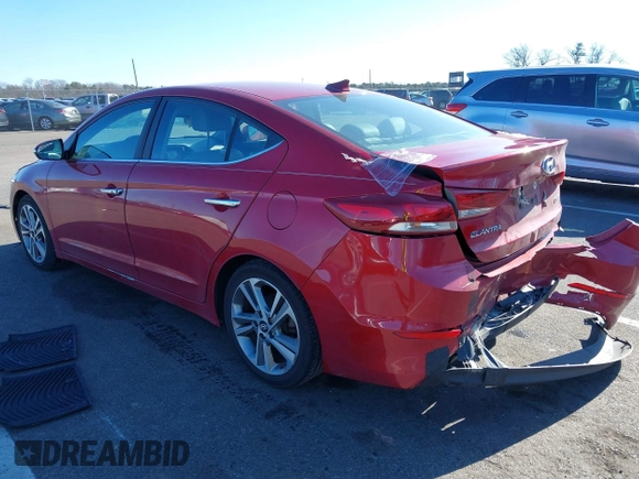 2017 Hyundai Elantra Value Edition z VIN KMHD84LF7HU268464, wystawiony jako IAAI lot #41641826 z przebiegiem 184 174 mil mil oraz . Historia ofert i sprzedaży dostępna na DreamBid. Obrazek 3.