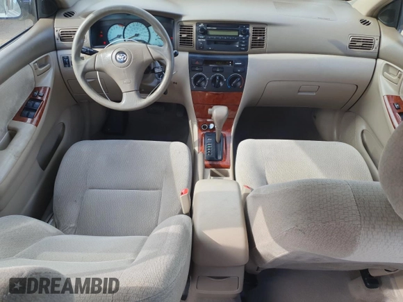 2004 Toyota Corolla CE with VIN 1NXBR38E44Z310906, listed as a Copart auction lot 55361565 with 186,022 mi miles and Salvage Title. Bid and sale history available at DreamBid. Image 8.