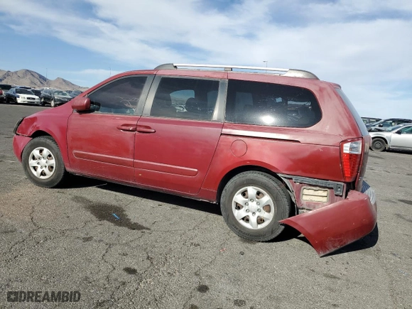 2008 Kia Sedona LX with VIN KNDMB233086248352, listed as a Copart auction lot 53099775 with 225,708 mi miles and Clean Title. Bid and sale history available at carsss.com. Image 2.