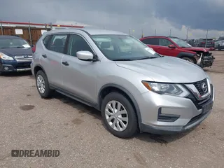 2017 Nissan Rogue SV with VIN KNMAT2MV3HP554617, listed as a IAAI auction lot 42218796 with 110,624 mi miles. Bid and sale history available at carsss.com. Image 1.