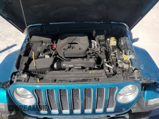 2020 Jeep Wrangler Unlimited Sahara with VIN 1C4HJXEN7LW232934, listed as a Copart auction lot 49422145 with 0 mi miles and Non Repairable. Bid and sale history available at carsss.com. Image 12.