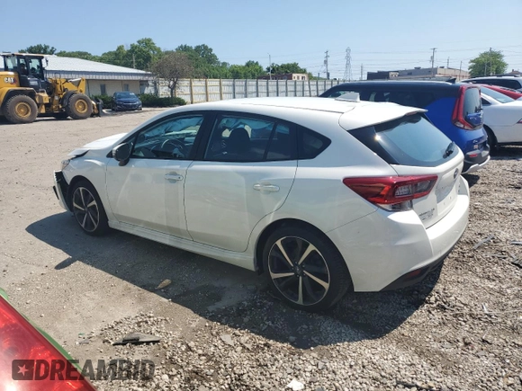 2022 Subaru Impreza Special Sports with VIN 4S3GTAJ60N1714307, listed as a Copart auction lot 63084904 with 24,555 mi miles and Salvage title. Bid and sale history available at DreamBid. Image 2.