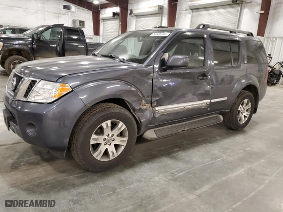 2012 Nissan Pathfinder S with VIN 5N1AR1NB4CC630578, listed as a Copart auction lot 52335705 with 156,977 mi miles and Salvage Title. Bid and sale history available at carsss.com. Image 1.