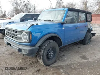 2022 Ford Bronco with VIN 1FMDE5BH1NLB71120, listed as a IAAI auction lot 41723502 with 56,387 mi miles and . Bid and sale history available at DreamBid. Image 2.