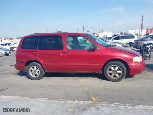 2002 Nissan Quest GXE with VIN 4N2ZN15T92D805926, listed as a IAAI auction lot 41576725 with 226,920 mi miles. Bid and sale history available at carsss.com. Image 13.