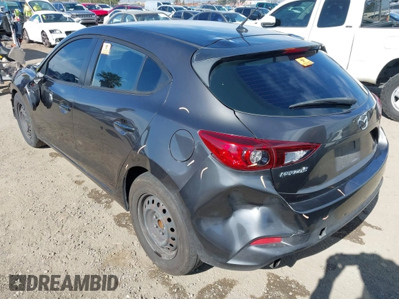 2017 Mazda 3 Sport with VIN 3MZBN1K76HM101415, listed as a IAAI auction lot 42012311 with 222,246 mi miles. Bid and sale history available at carsss.com. Image 3.