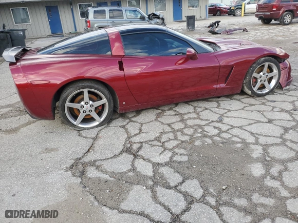 2006 Chevrolet Corvette with VIN 1G1YY26U365122082, listed as a Copart auction lot 82696614 with 125,425 mi miles and Salvage Title. Bid and sale history available at carsss.com. Image 3.