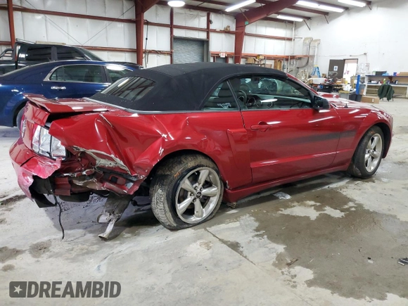 2008 Ford Mustang GT Deluxe with VIN 1ZVHT85HX85185712, listed as a Copart auction lot 52283715 with 136,630 mi miles and Salvage Title. Bid and sale history available at DreamBid. Image 3.