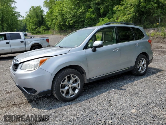 2015 Subaru Forester Touring z VIN JF2SJAWC8FH548336, wystawiony jako Copart lot #60596095 z przebiegiem 134 702 mil mil oraz Szkoda całkowita • Salvage title. Historia ofert i sprzedaży dostępna na DreamBid. Obrazek 1.