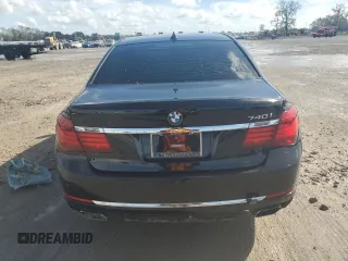 2014 BMW 7 Series 740i with VIN WBAYA6C54ED144416, listed as a Copart auction lot 74846184 with 0 mi miles and Salvage Title. Bid and sale history available at carsss.com. Image 6.
