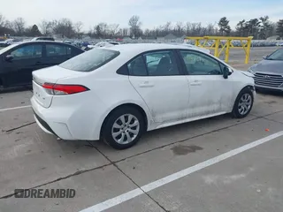 2022 Toyota Corolla LE with VIN 5YFEPMAE9NP296295, listed as a IAAI auction lot 41452753 with 85,375 mi miles. Bid and sale history available at carsss.com. Image 4.