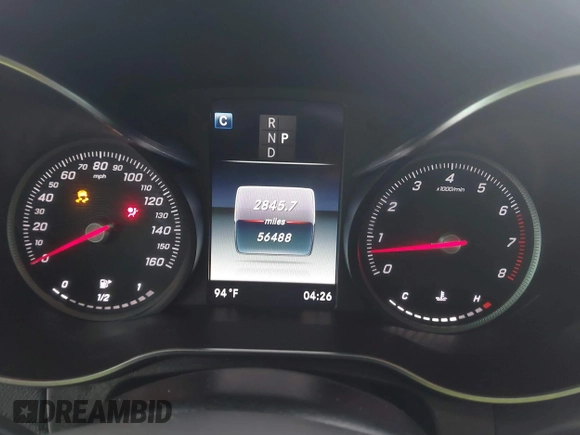 2019 Mercedes-Benz GLC 300 with VIN WDC0J4KB0KF667213, listed as a IAAI auction lot 40422288 with 56,488 mi miles and . Bid and sale history available at DreamBid. Image 7.