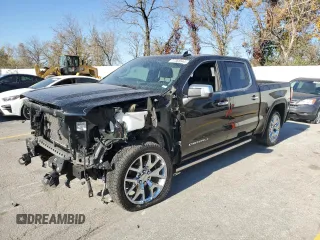 2022 GMC Sierra 1500 Limited Denali with VIN 3GTU9FELXNG146700, listed as a Copart auction lot 77388844 with 76,747 mi miles and Salvage Title. Bid and sale history available at carsss.com. Image 1.