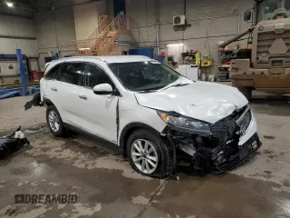 2020 Kia Sorento LX V6 with VIN 5XYPGDA51LG700748, listed as a Copart auction lot 50105295 with 43,620 mi miles and Salvage Title. Bid and sale history available at carsss.com. Image 4.
