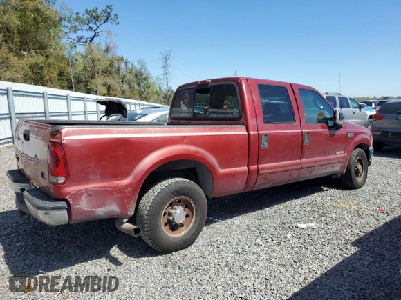 2003 Ford Super Duty F-250 XL with VIN 1FTNW20PX3EB63548, listed as a Copart auction lot 47360185 with 231,403 mi miles and Salvage Title. Bid and sale history available at carsss.com. Image 3.