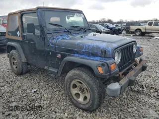 1998 Jeep Wrangler Sport with VIN 1J4FY19S5WP707201, listed as a Copart auction lot 86632884 with 0 mi miles and Salvage Title. Bid and sale history available at carsss.com. Image 4.