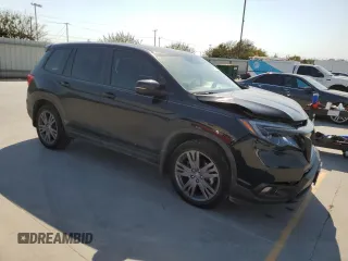 2019 Honda Passport EX-L with VIN 5FNYF7H55KB007265, listed as a Copart auction lot 75749484 with 53,408 mi miles and Salvage Title. Bid and sale history available at carsss.com. Image 4.