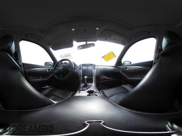 2014 Infiniti Q50 Hybrid Premium with VIN JN1AV7AR9EM700727, listed as a IAAI auction lot 41461433 with 169,882 mi miles. Bid and sale history available at carsss.com. Image 18.
