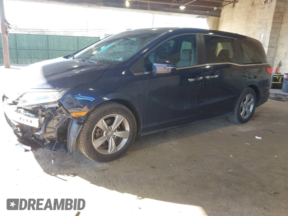 2019 Honda Odyssey EX-L z VIN 5FNRL6H74KB126773, wystawiony jako IAAI lot #41800523 z przebiegiem 46 982 mil mil oraz . Historia ofert i sprzedaży dostępna na DreamBid. Obrazek 2.