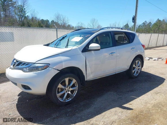 2014 Nissan Murano S with VIN JN8AZ1MU0EW403482, listed as a IAAI auction lot 41806817 with 76,624 mi miles. Bid and sale history available at carsss.com. Image 20.