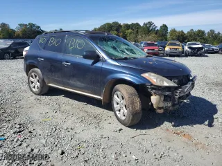 2006 Nissan Murano SE with VIN JN8AZ08W16W532810, listed as a Copart auction lot 75893674 with 0 mi miles and Salvage Title. Bid and sale history available at carsss.com. Image 4.