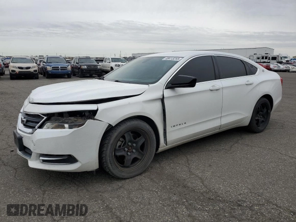 2015 Chevrolet Impala LS with VIN 2G11X5SLXF9187145, listed as a Copart auction lot 48413255 with 111,685 mi miles and Salvage Title. Bid and sale history available at DreamBid. Image 1.