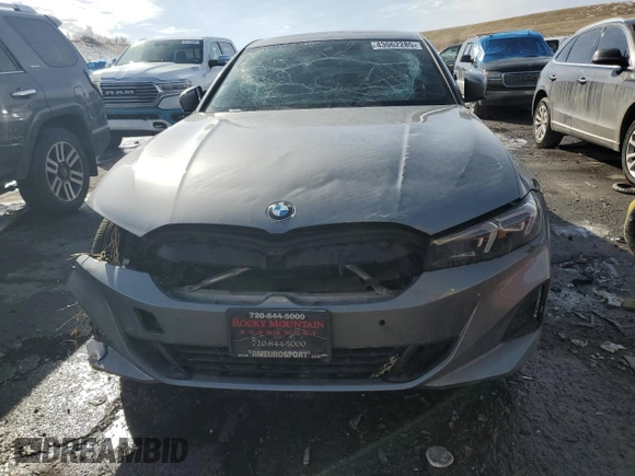 2023 BMW 3 Series 330i xDrive with VIN 3MW89FF0XP8D75507, listed as a Copart auction lot 43062285 with 34,396 mi miles and Salvage Title. Bid and sale history available at carsss.com. Image 5.