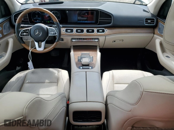 2021 Mercedes-Benz GLS 450 with VIN 4JGFF5KE4MA396704, listed as a Copart auction lot 55284015 with 22,181 mi miles and Salvage Title. Bid and sale history available at DreamBid. Image 8.