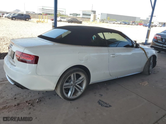 2012 Audi S5 Premium Plus with VIN WAUCGAFH0CN000239, listed as a Copart auction lot 73031974 with 42,848 mi miles and Salvage Title. Bid and sale history available at carsss.com. Image 3.