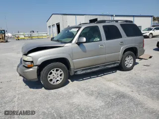 2003 Chevrolet Tahoe Z71 with VIN 1GNEK13Z23R273898, listed as a Copart auction lot 50772125 with 258,025 mi miles and Salvage Title. Bid and sale history available at carsss.com. Image 1.