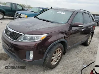 2015 Kia Sorento LX with VIN 5XYKTDA70FG653790, listed as a Copart auction lot 51019724 with 140,002 mi miles and Clean Title. Bid and sale history available at carsss.com. Image 1.