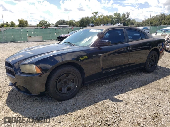 2014 Dodge Charger Police with VIN 2C3CDXAT3EH265909, listed as a Copart auction lot 72352974 with 95,582 mi miles and Salvage Title. Bid and sale history available at carsss.com. Image 1.