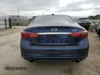 2021 Infiniti Q50 Luxe with VIN JN1EV7BP1MM705868, listed as a Copart auction lot 60127235 with 45,804 mi miles and Salvage title. Bid and sale history available at DreamBid. Image 6.