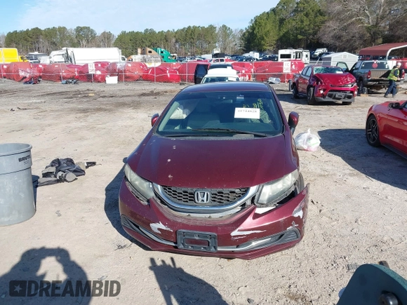2015 Honda Civic Sedan LX with VIN 19XFB2F56FE244819, listed as a IAAI auction lot 41744828 with 128,500 mi miles. Bid and sale history available at carsss.com. Image 11.